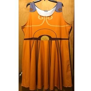 Plus Size Hercules Cosplay Halloween Costume Dress